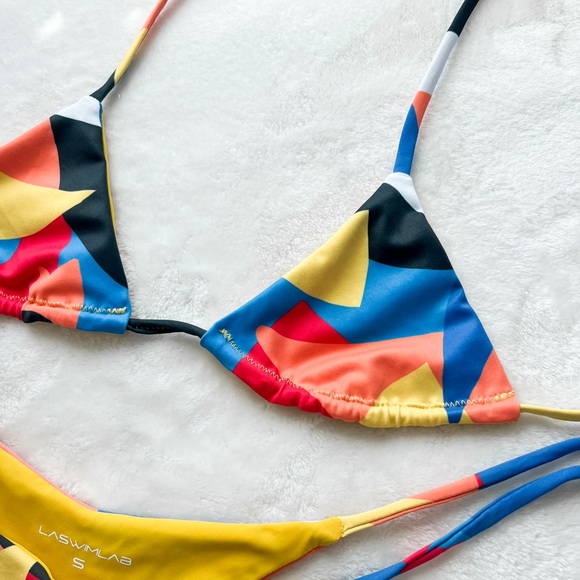 Handmade ONE OF A KIND color blocked bikini! - Picture 6 of 6